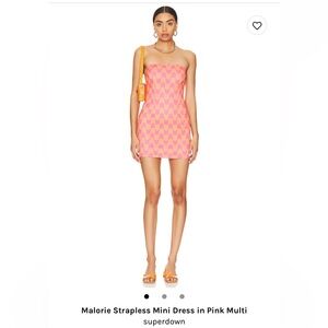 #Superdown Malorie strapless dress
